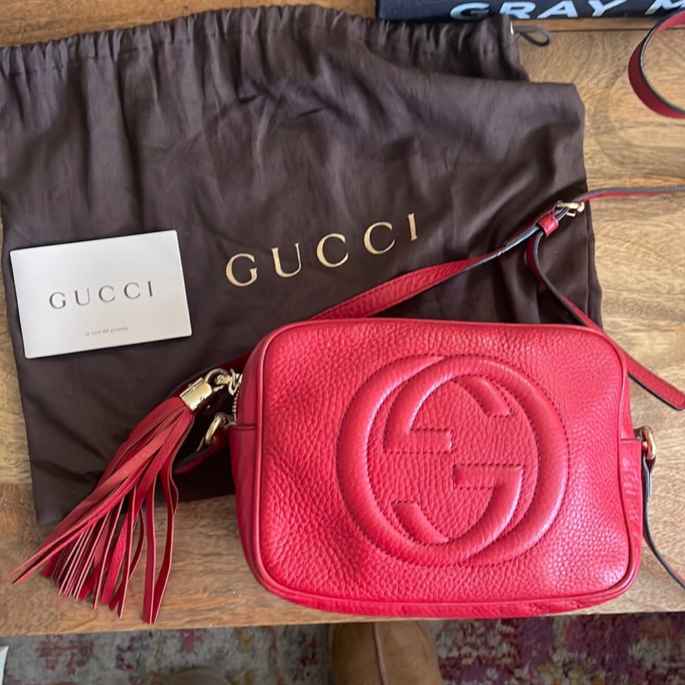 GUCCI SOHO DISCO BAG (RED)